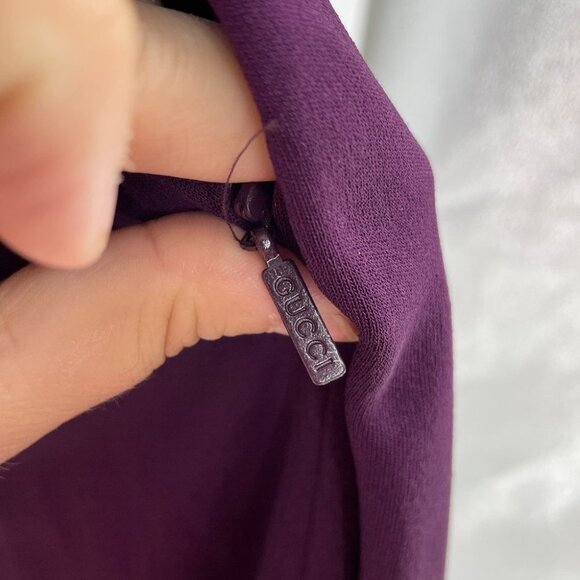 Gucci Purple Zipper cap sleeve sheath mini dress - Picture 8 of 16